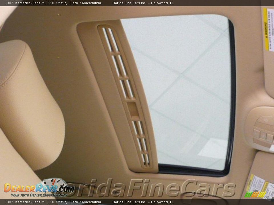 2007 Mercedes-Benz ML 350 4Matic Black / Macadamia Photo #18