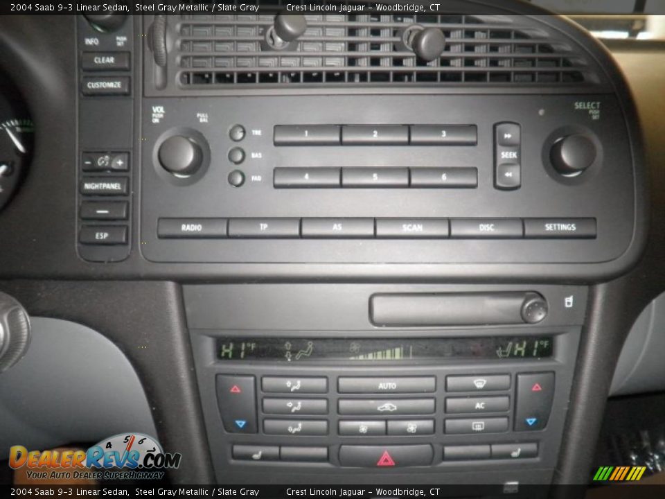 2004 Saab 9-3 Linear Sedan Steel Gray Metallic / Slate Gray Photo #11