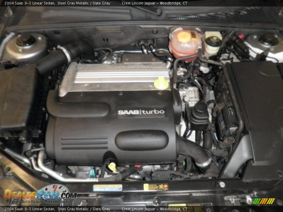 2004 Saab 9-3 Linear Sedan Steel Gray Metallic / Slate Gray Photo #13
