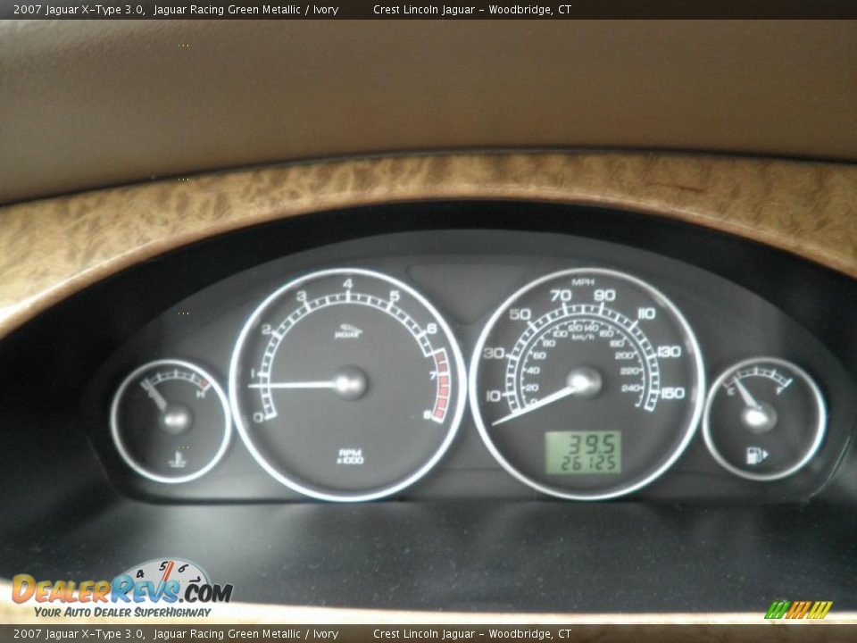 2007 Jaguar X-Type 3.0 Jaguar Racing Green Metallic / Ivory Photo #10