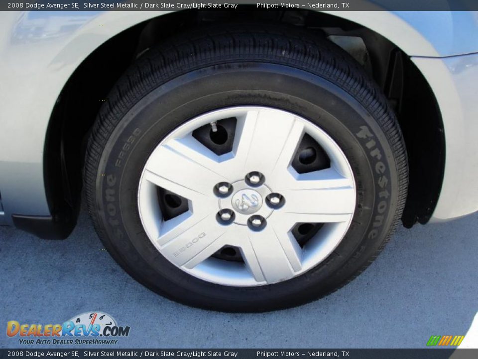 2008 Dodge Avenger SE Silver Steel Metallic / Dark Slate Gray/Light Slate Gray Photo #15