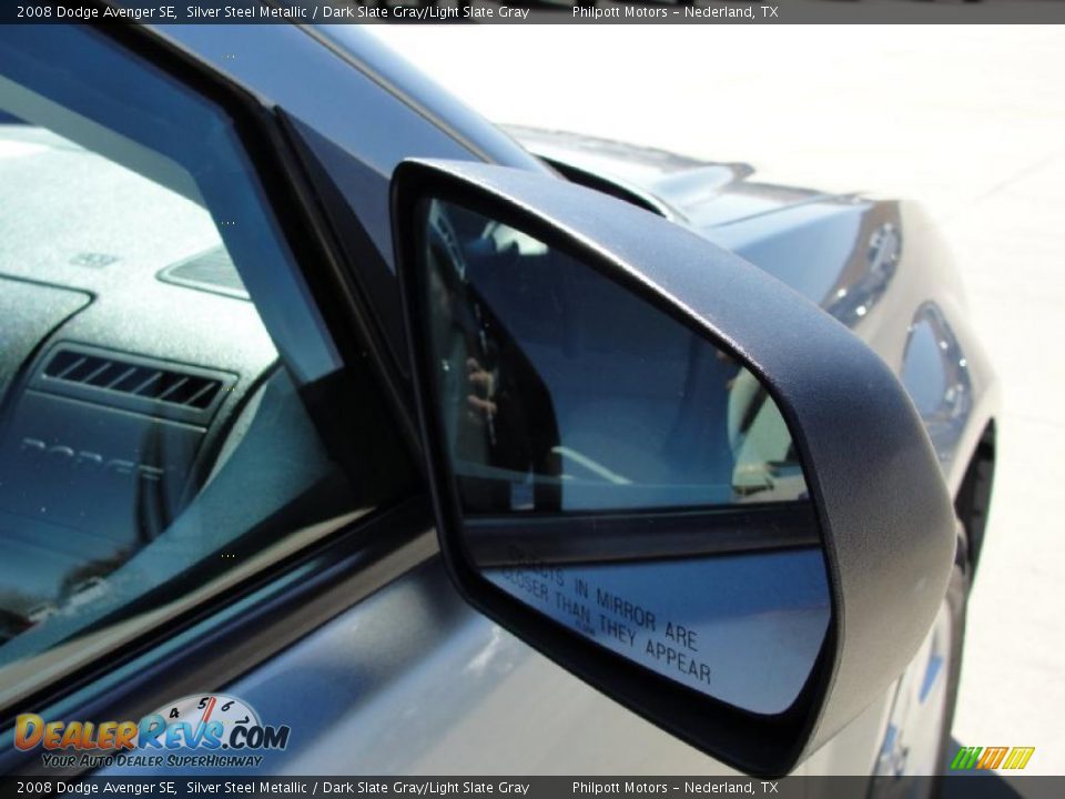 2008 Dodge Avenger SE Silver Steel Metallic / Dark Slate Gray/Light Slate Gray Photo #17