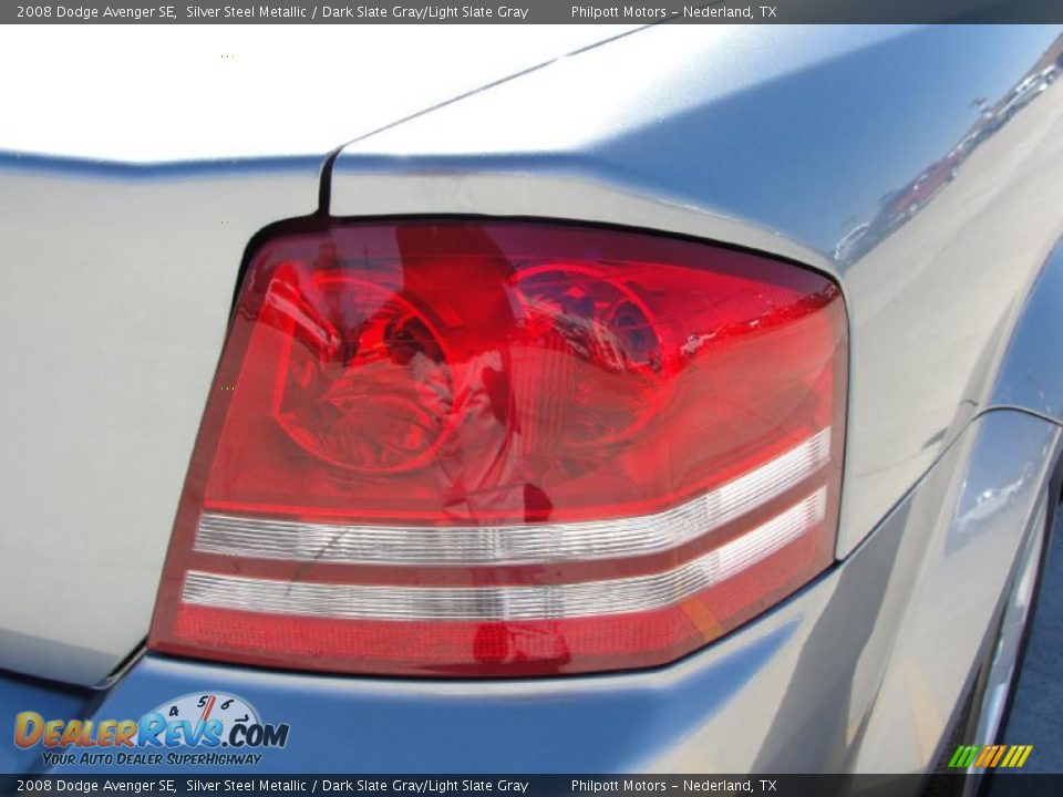 2008 Dodge Avenger SE Silver Steel Metallic / Dark Slate Gray/Light Slate Gray Photo #18