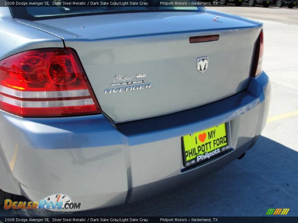 2008 Dodge Avenger SE Silver Steel Metallic / Dark Slate Gray/Light Slate Gray Photo #20