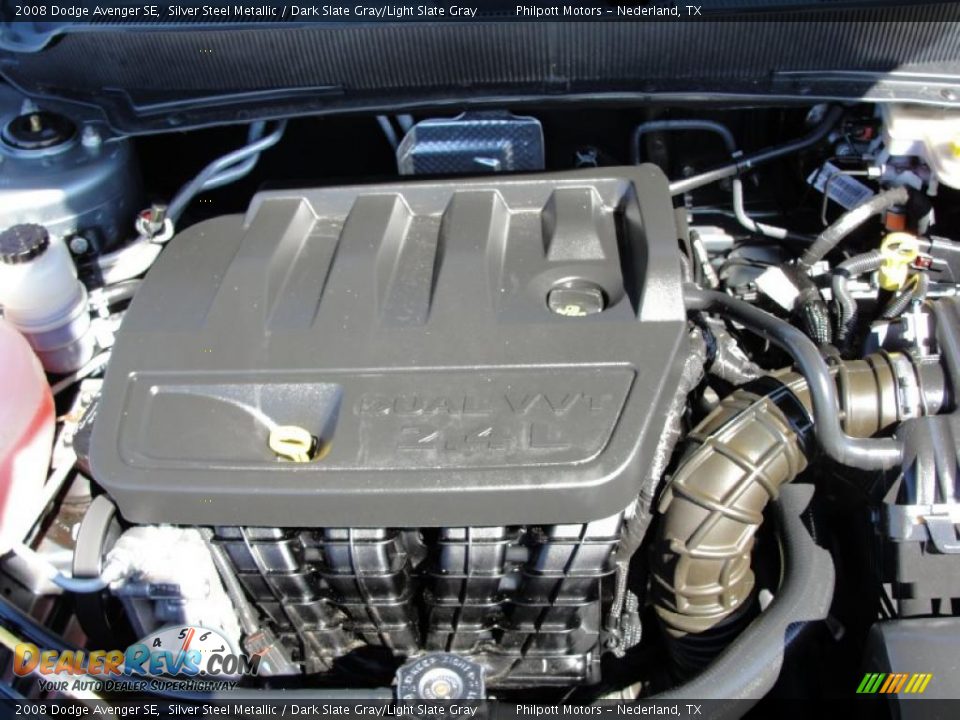 2008 Dodge Avenger SE Silver Steel Metallic / Dark Slate Gray/Light Slate Gray Photo #21