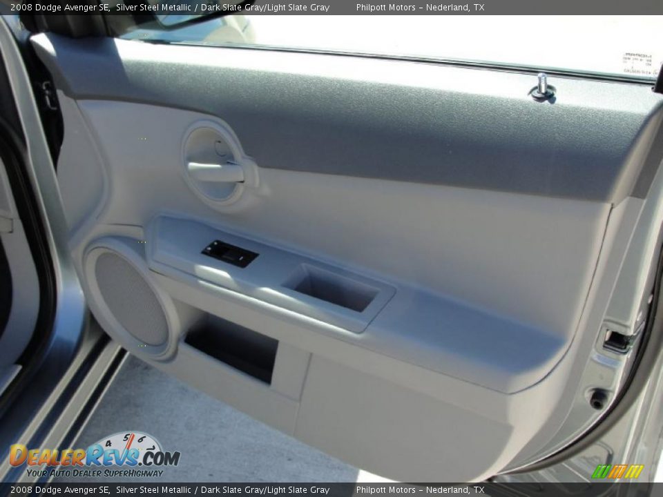 2008 Dodge Avenger SE Silver Steel Metallic / Dark Slate Gray/Light Slate Gray Photo #22