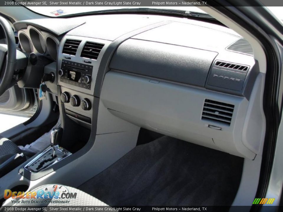 2008 Dodge Avenger SE Silver Steel Metallic / Dark Slate Gray/Light Slate Gray Photo #23