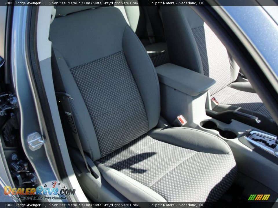 2008 Dodge Avenger SE Silver Steel Metallic / Dark Slate Gray/Light Slate Gray Photo #24