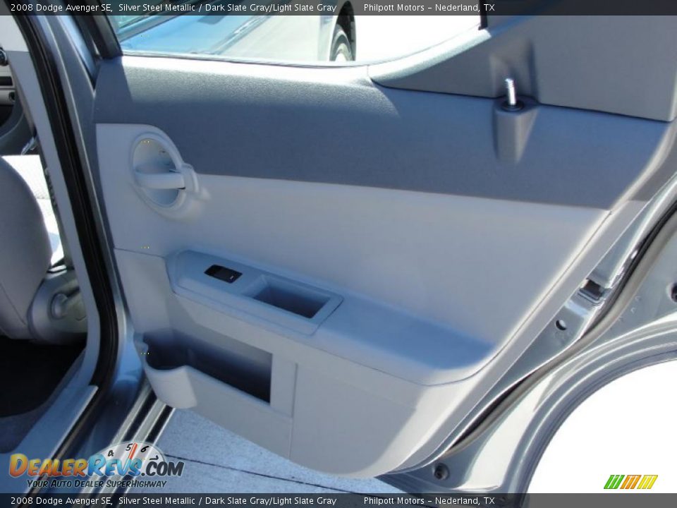 2008 Dodge Avenger SE Silver Steel Metallic / Dark Slate Gray/Light Slate Gray Photo #25
