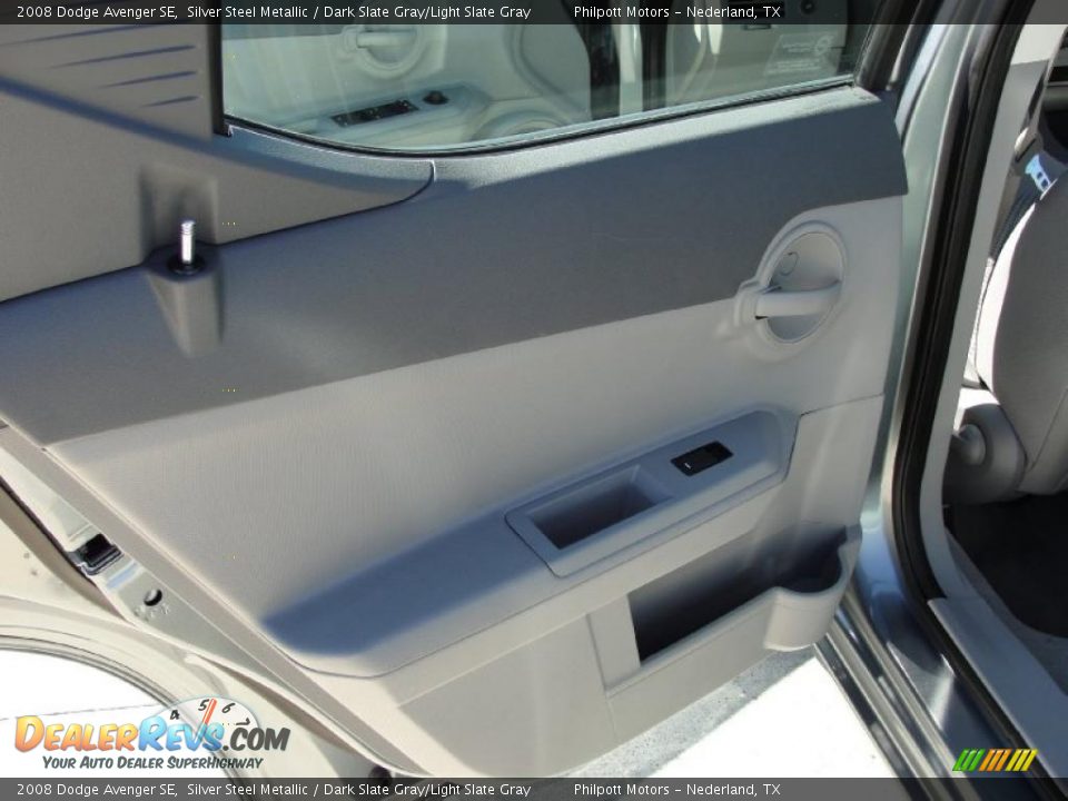 2008 Dodge Avenger SE Silver Steel Metallic / Dark Slate Gray/Light Slate Gray Photo #28