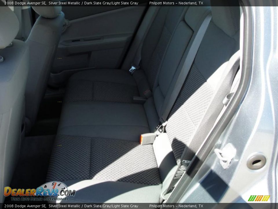 2008 Dodge Avenger SE Silver Steel Metallic / Dark Slate Gray/Light Slate Gray Photo #29