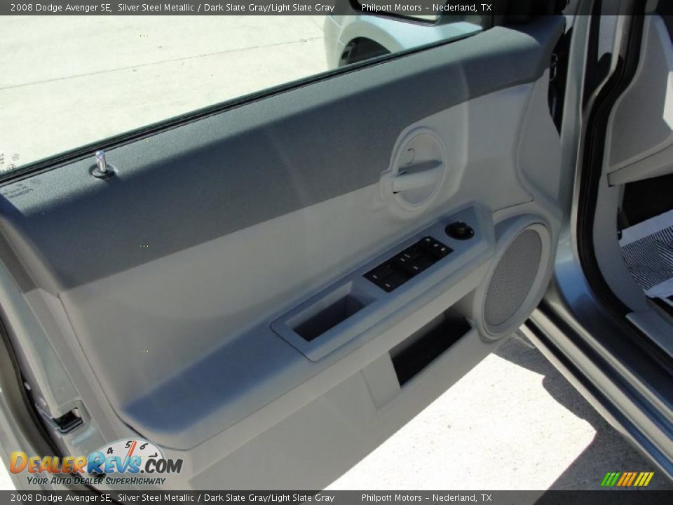 2008 Dodge Avenger SE Silver Steel Metallic / Dark Slate Gray/Light Slate Gray Photo #30