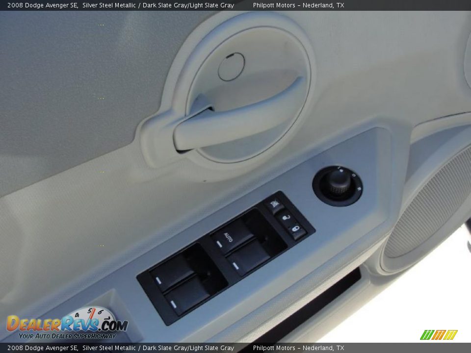 2008 Dodge Avenger SE Silver Steel Metallic / Dark Slate Gray/Light Slate Gray Photo #31