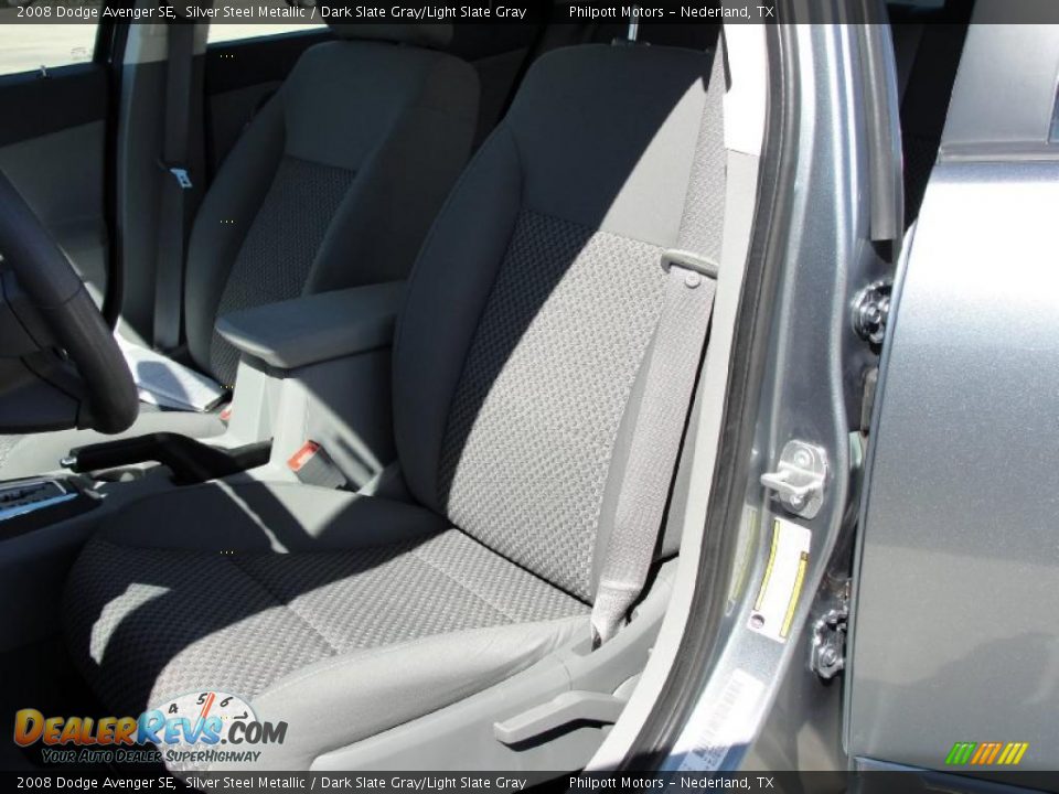 2008 Dodge Avenger SE Silver Steel Metallic / Dark Slate Gray/Light Slate Gray Photo #32