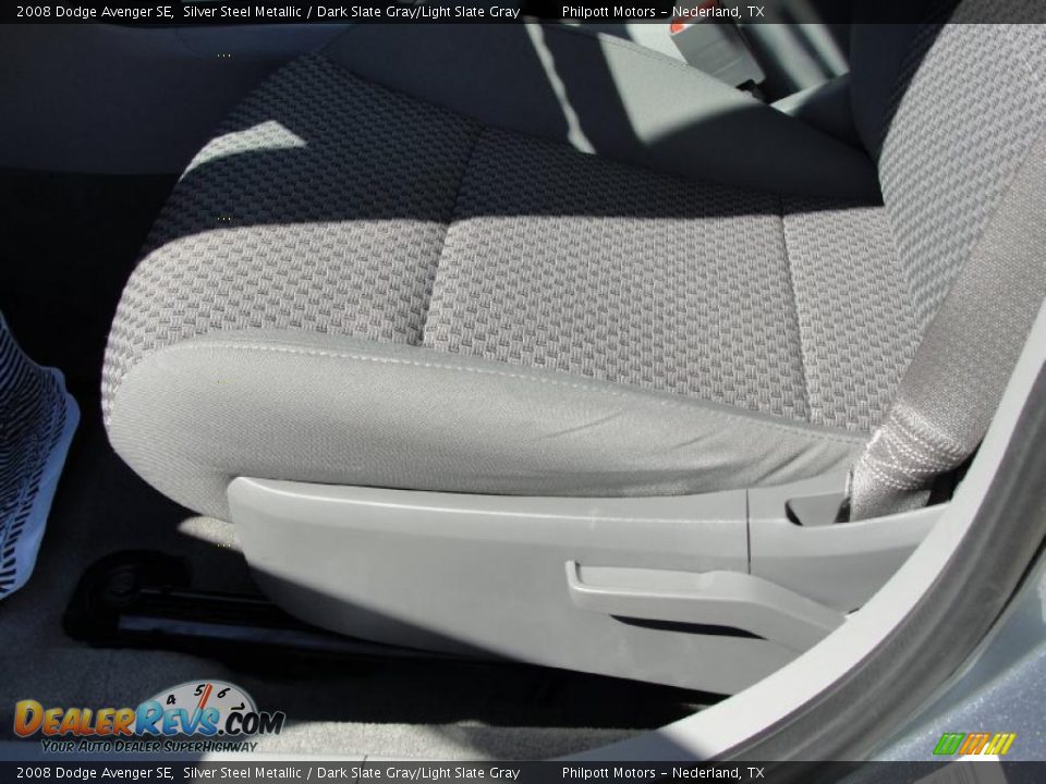 2008 Dodge Avenger SE Silver Steel Metallic / Dark Slate Gray/Light Slate Gray Photo #33