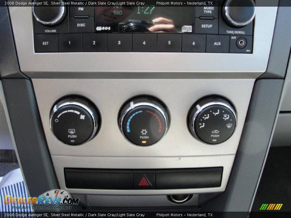 2008 Dodge Avenger SE Silver Steel Metallic / Dark Slate Gray/Light Slate Gray Photo #36