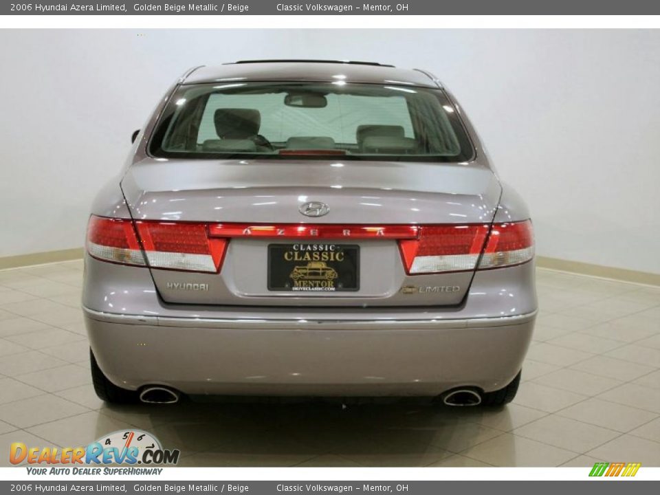 2006 Hyundai Azera Limited Golden Beige Metallic / Beige Photo #6