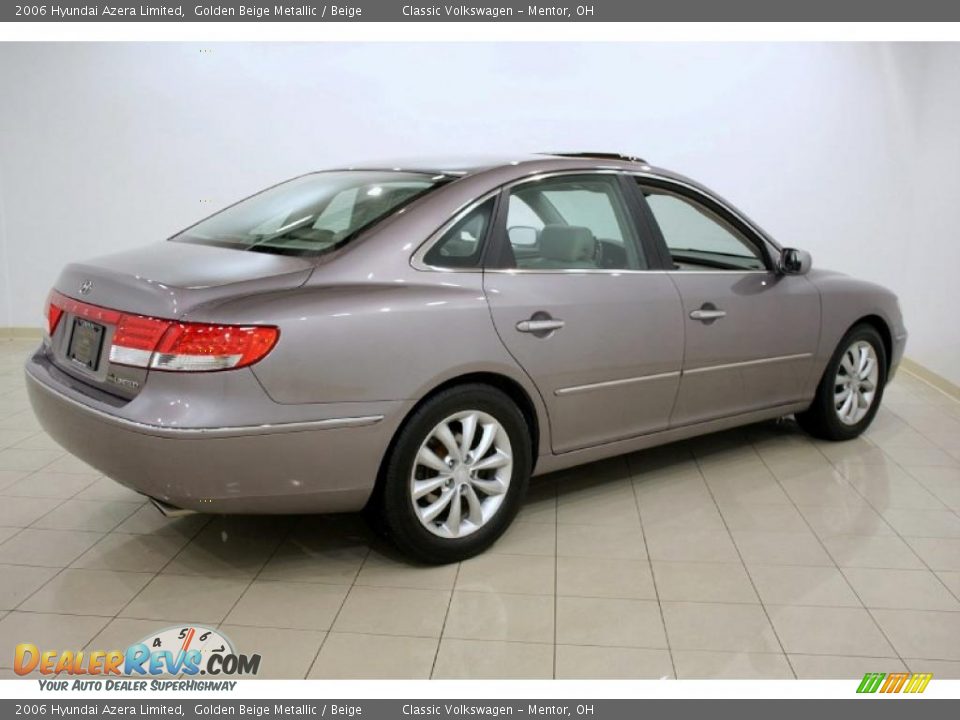 2006 Hyundai Azera Limited Golden Beige Metallic / Beige Photo #7