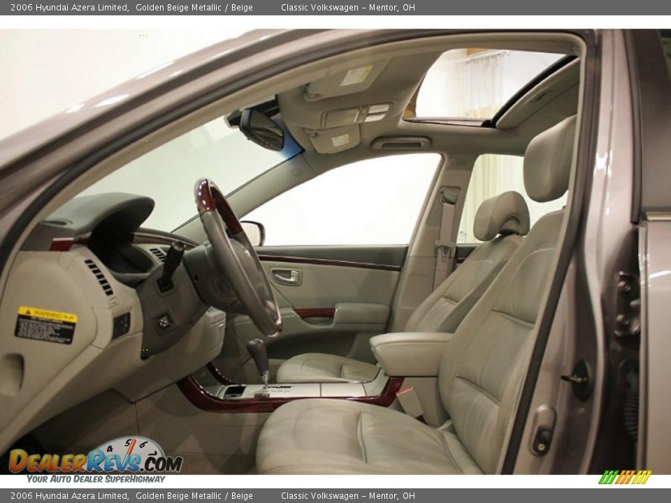 2006 Hyundai Azera Limited Golden Beige Metallic / Beige Photo #11
