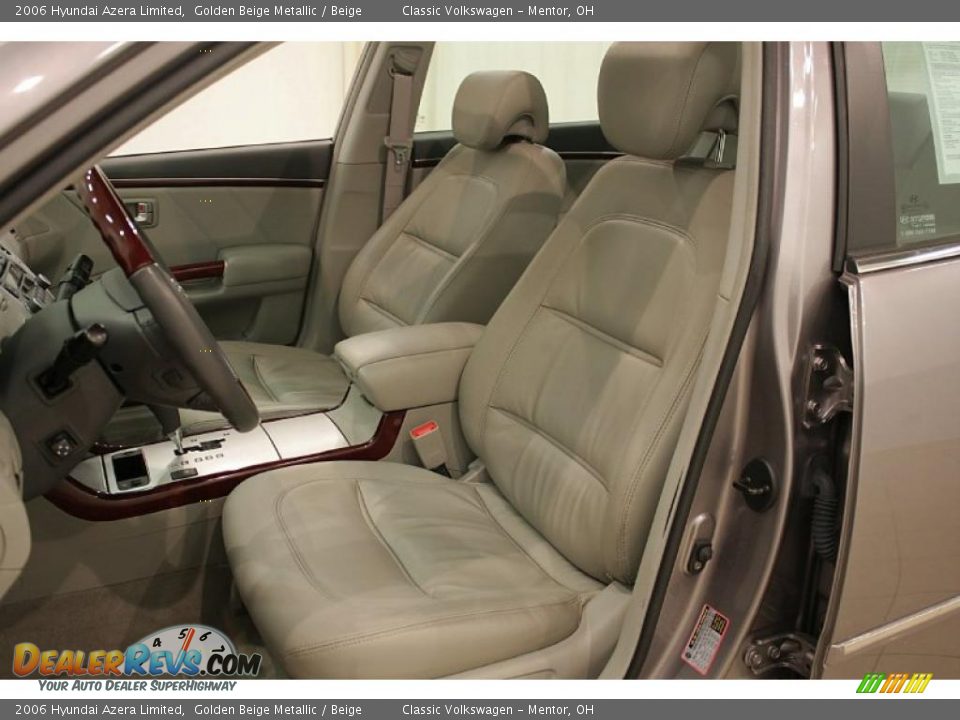 2006 Hyundai Azera Limited Golden Beige Metallic / Beige Photo #12