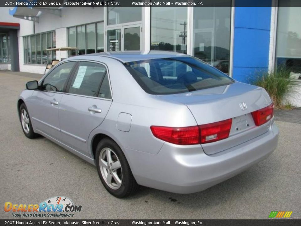 2007 Honda Accord EX Sedan Alabaster Silver Metallic / Gray Photo #4
