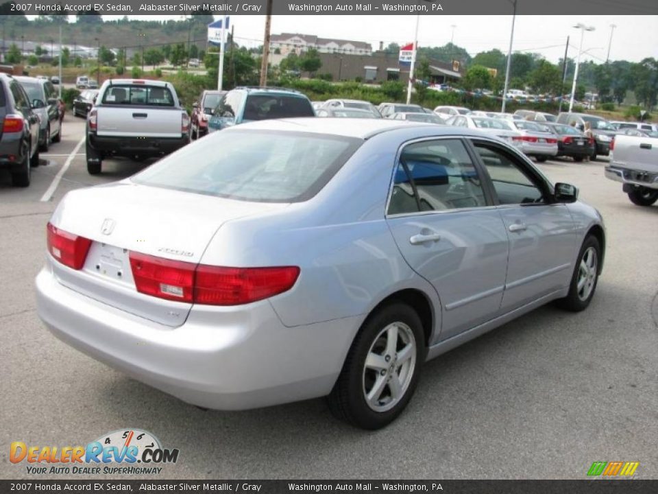 2007 Honda Accord EX Sedan Alabaster Silver Metallic / Gray Photo #6