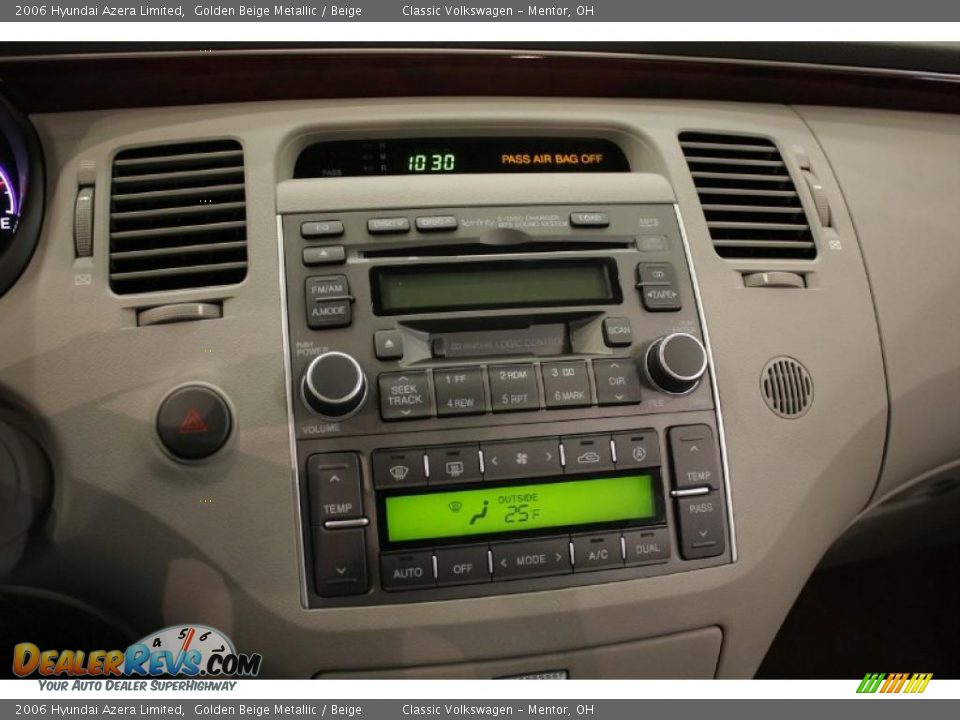 2006 Hyundai Azera Limited Golden Beige Metallic / Beige Photo #16