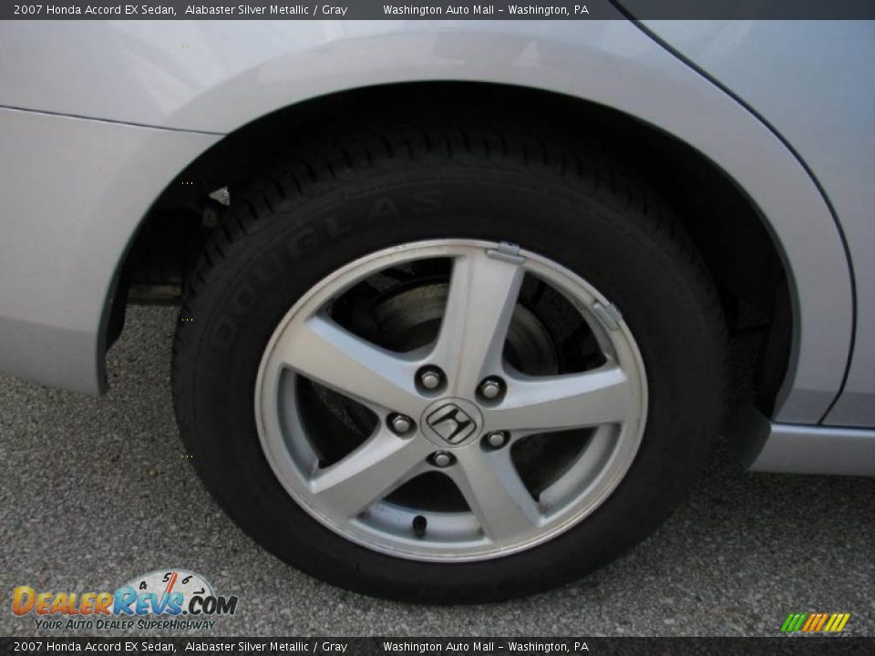 2007 Honda Accord EX Sedan Alabaster Silver Metallic / Gray Photo #9