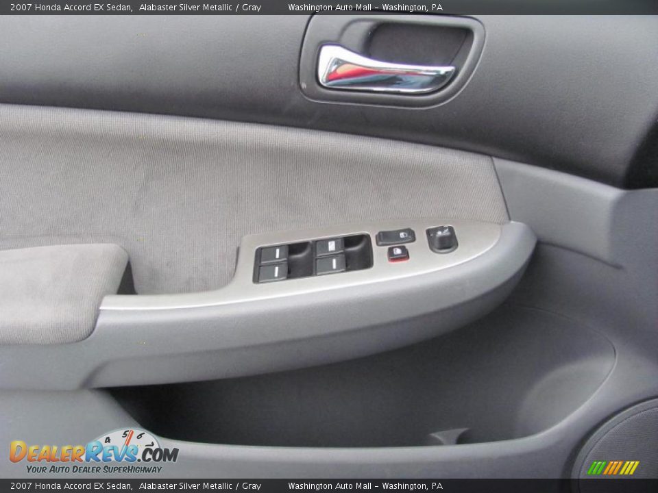 2007 Honda Accord EX Sedan Alabaster Silver Metallic / Gray Photo #12