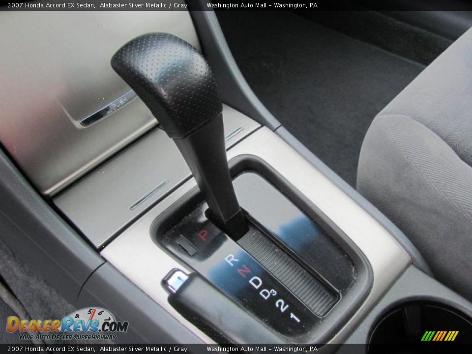 2007 Honda Accord EX Sedan Alabaster Silver Metallic / Gray Photo #13