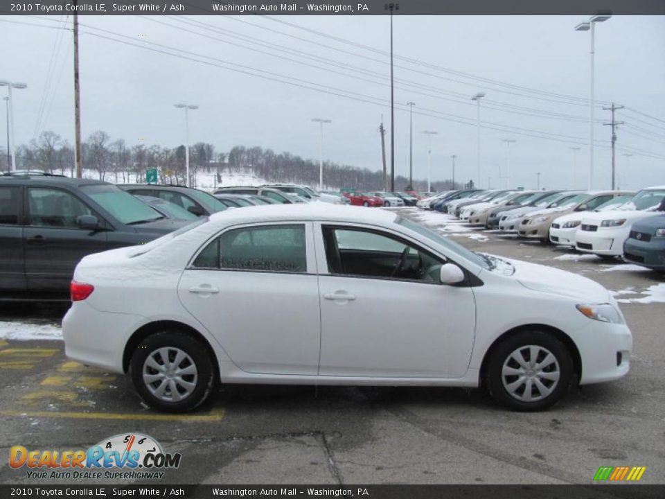 2010 Toyota Corolla LE Super White / Ash Photo #5