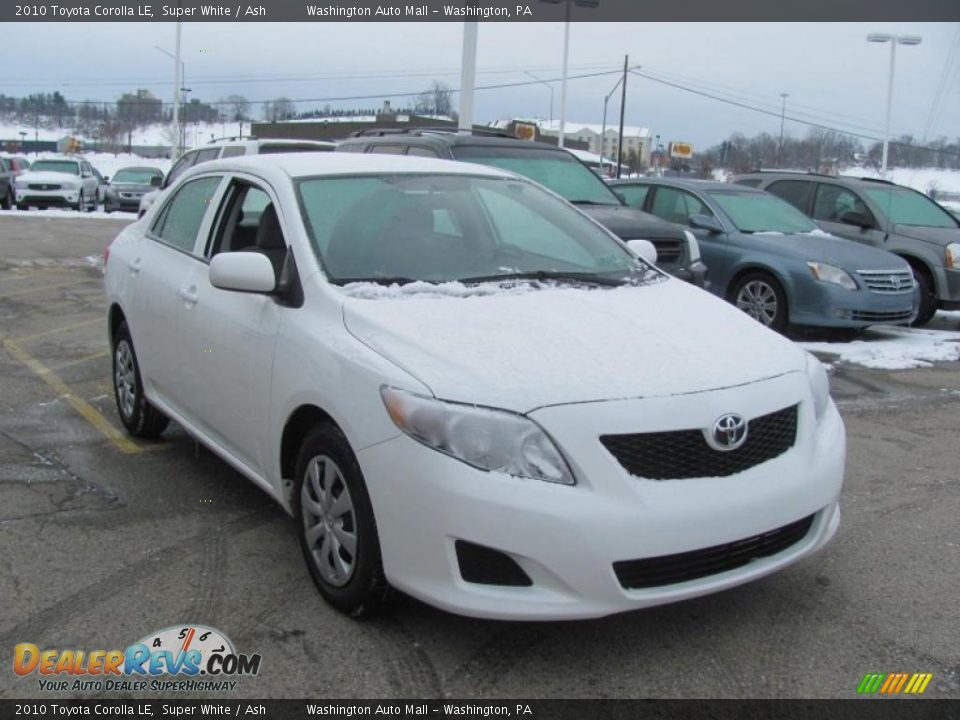 2010 Toyota Corolla LE Super White / Ash Photo #6