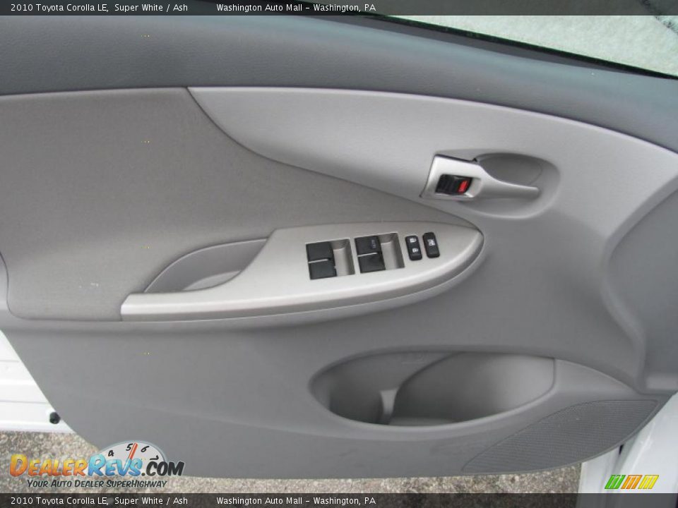 2010 Toyota Corolla LE Super White / Ash Photo #8