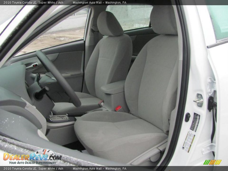 2010 Toyota Corolla LE Super White / Ash Photo #11