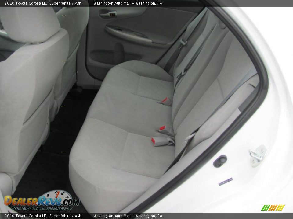 2010 Toyota Corolla LE Super White / Ash Photo #16