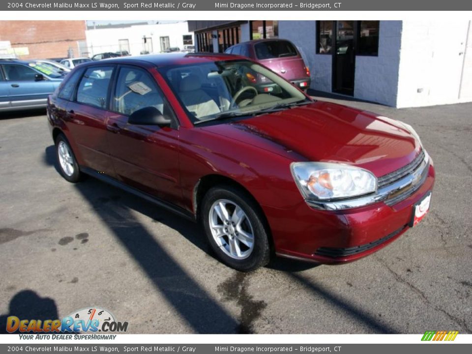 2004 Chevrolet Malibu Maxx LS Wagon Sport Red Metallic / Gray Photo #3