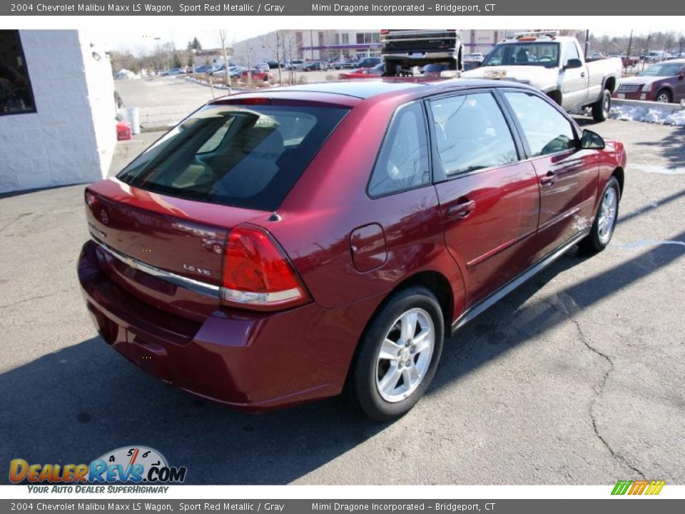 2004 Chevrolet Malibu Maxx LS Wagon Sport Red Metallic / Gray Photo #4