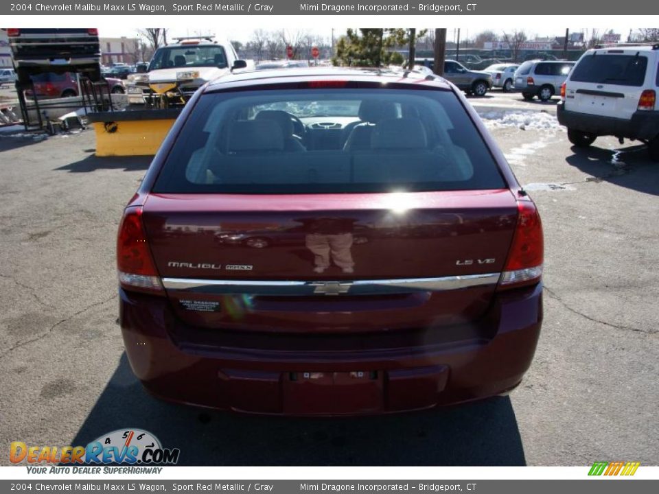2004 Chevrolet Malibu Maxx LS Wagon Sport Red Metallic / Gray Photo #5