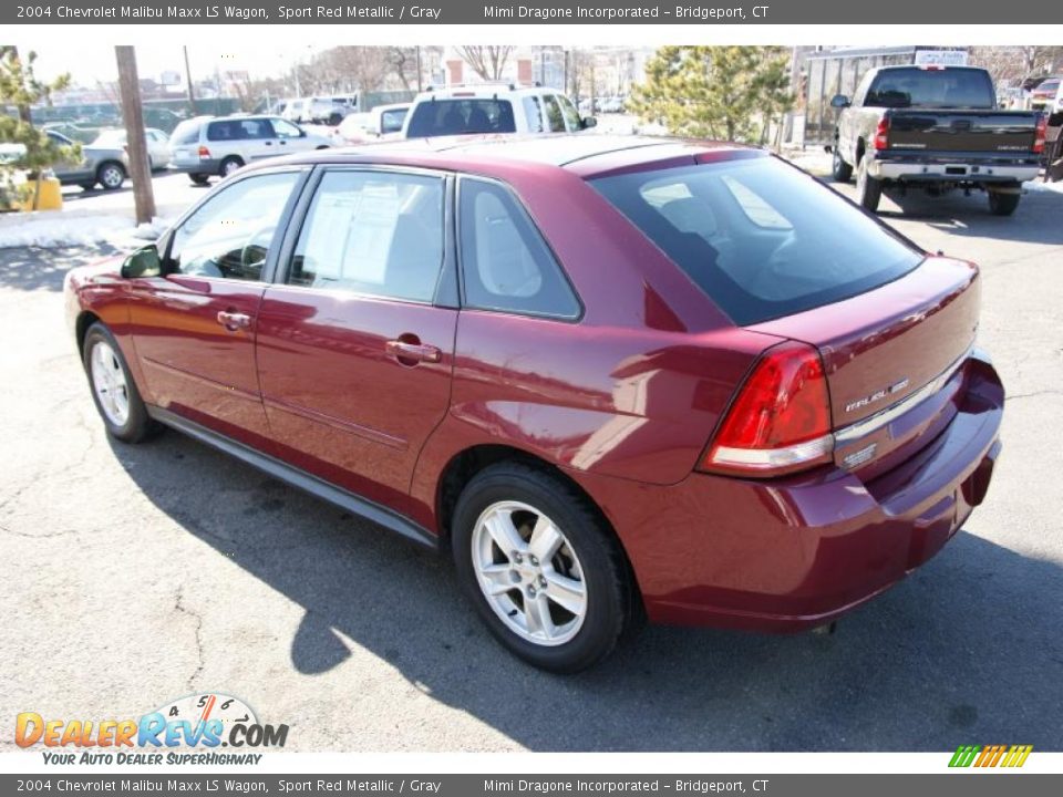 2004 Chevrolet Malibu Maxx LS Wagon Sport Red Metallic / Gray Photo #6