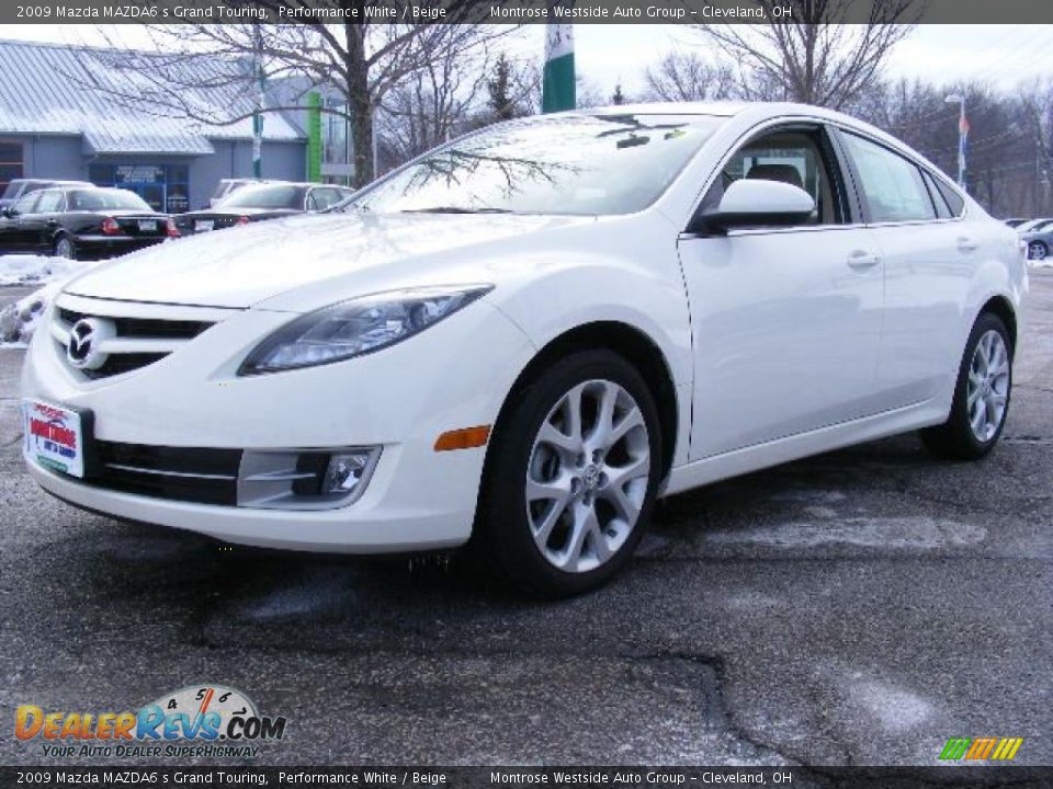 2009 Mazda MAZDA6 s Grand Touring Performance White / Beige Photo #1