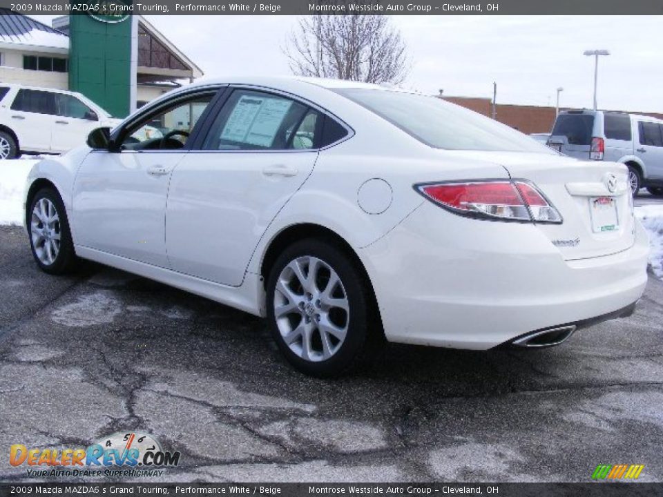 2009 Mazda MAZDA6 s Grand Touring Performance White / Beige Photo #3