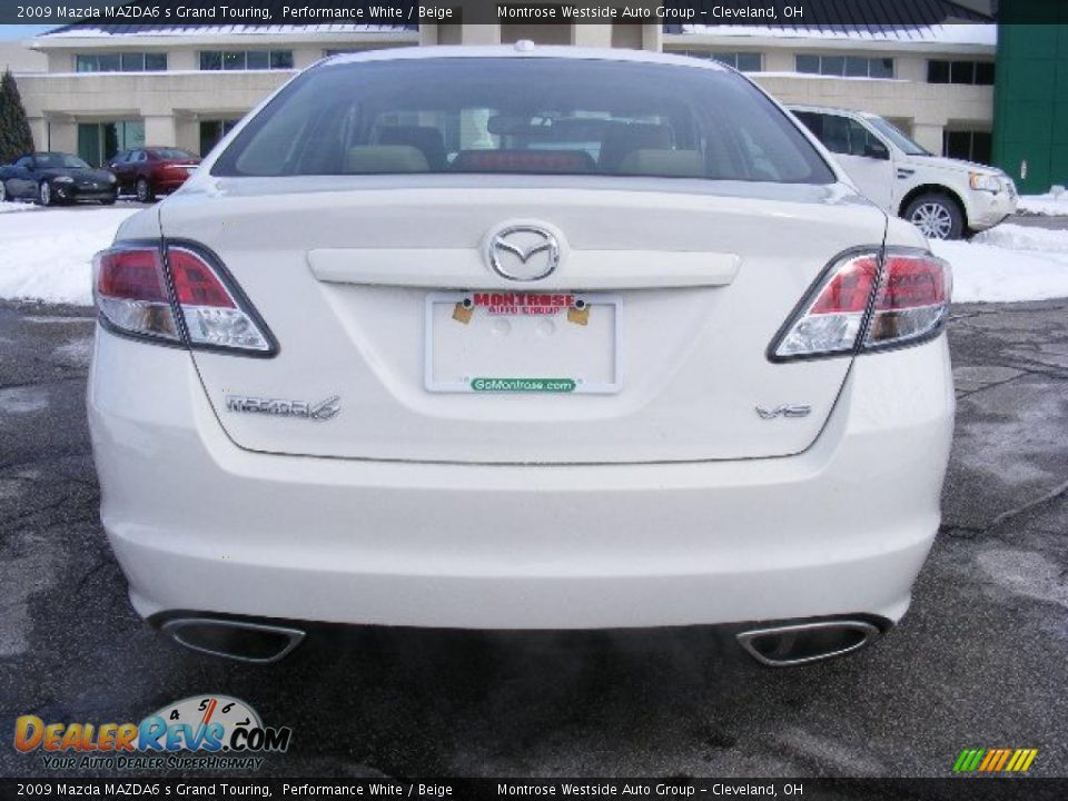 2009 Mazda MAZDA6 s Grand Touring Performance White / Beige Photo #4