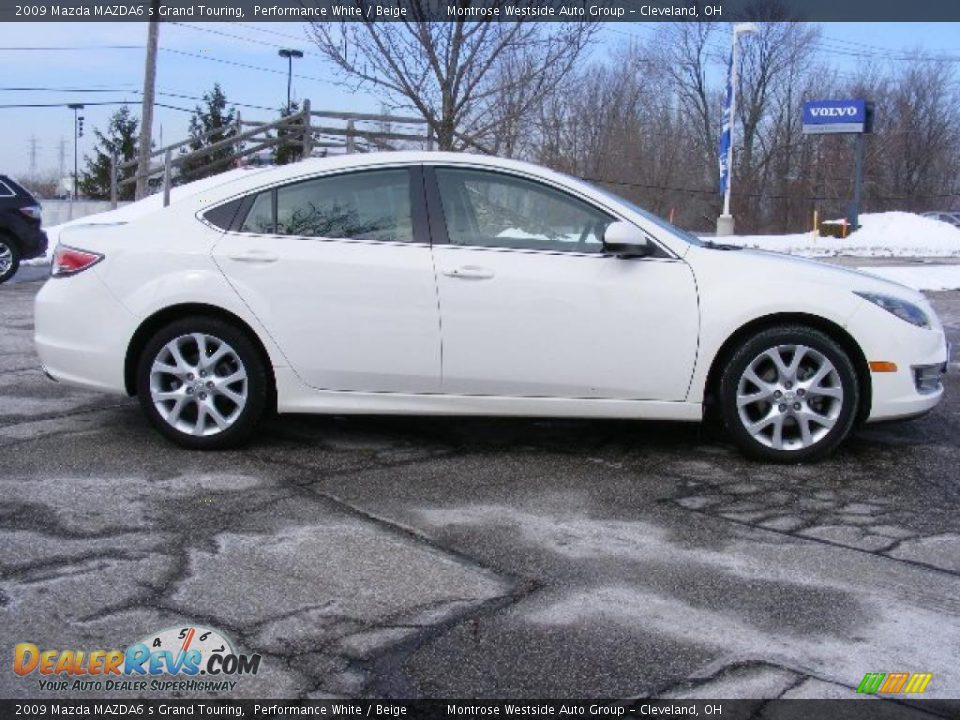 2009 Mazda MAZDA6 s Grand Touring Performance White / Beige Photo #6