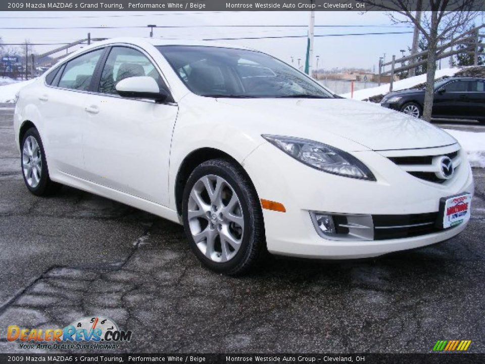 2009 Mazda MAZDA6 s Grand Touring Performance White / Beige Photo #7