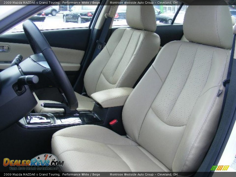 2009 Mazda MAZDA6 s Grand Touring Performance White / Beige Photo #9