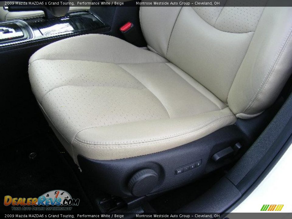 2009 Mazda MAZDA6 s Grand Touring Performance White / Beige Photo #10