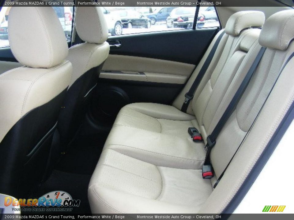2009 Mazda MAZDA6 s Grand Touring Performance White / Beige Photo #11