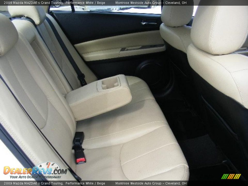 2009 Mazda MAZDA6 s Grand Touring Performance White / Beige Photo #12