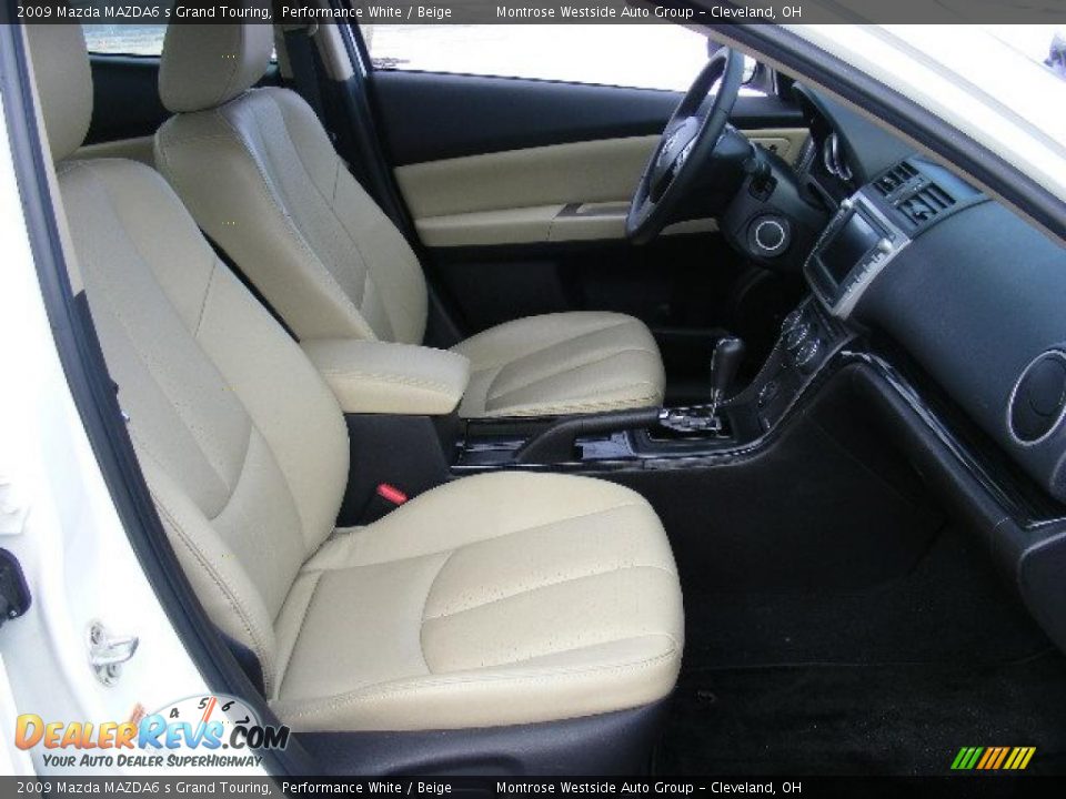 2009 Mazda MAZDA6 s Grand Touring Performance White / Beige Photo #13