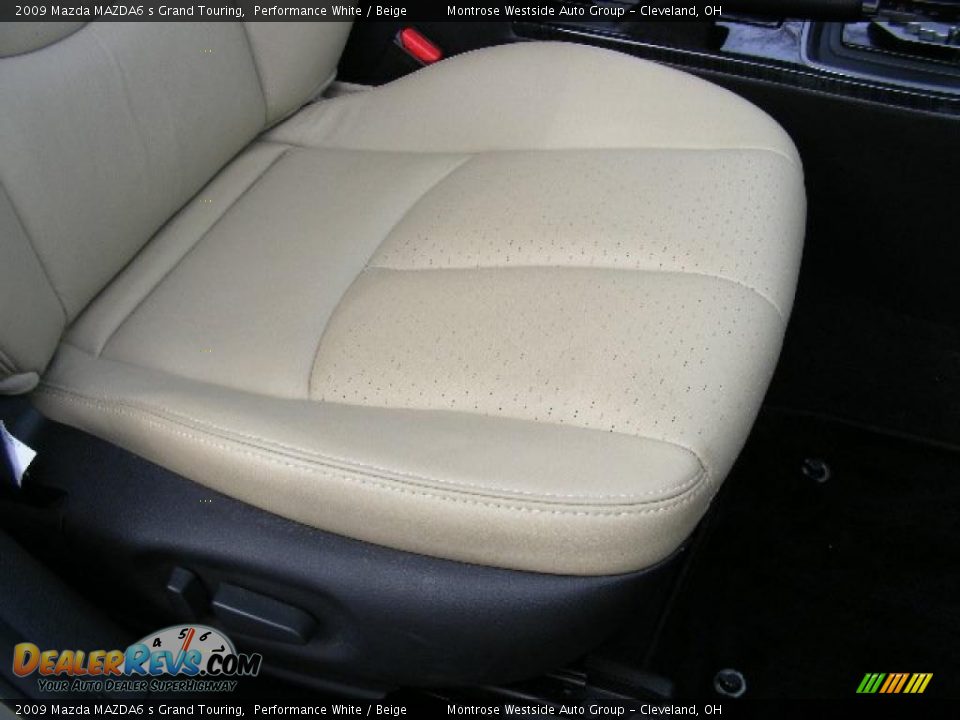 2009 Mazda MAZDA6 s Grand Touring Performance White / Beige Photo #14